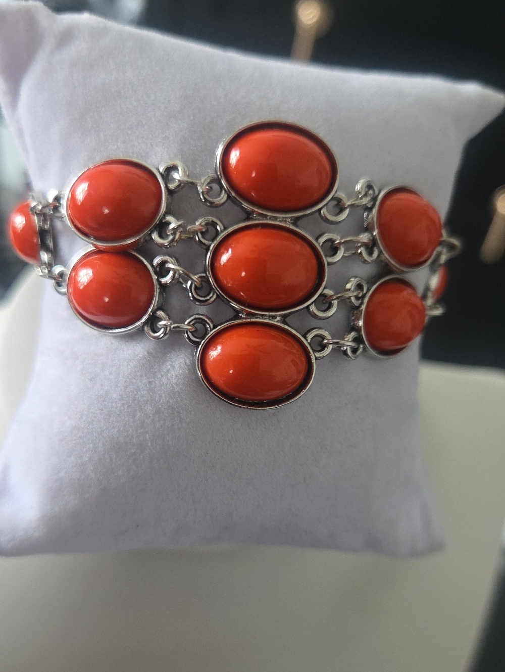 Paparazzi Color Wheel Garden Orange Bracelet NWT
